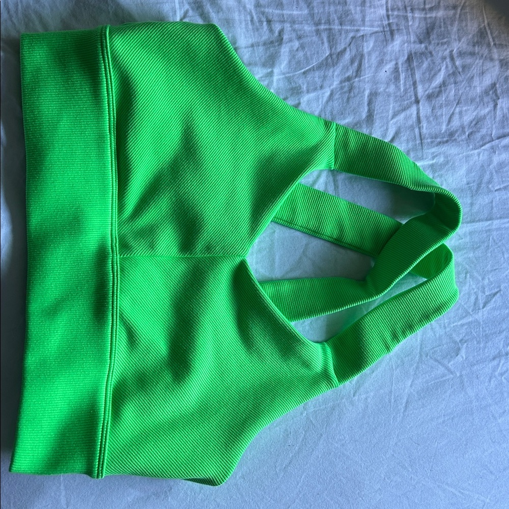ALO Yoga Bright Green Sports Bra